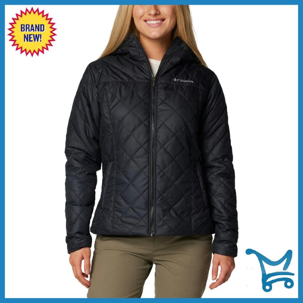 Insulated Quilted Jacket With Fleece Lining, Water-Resistant, Active Fit